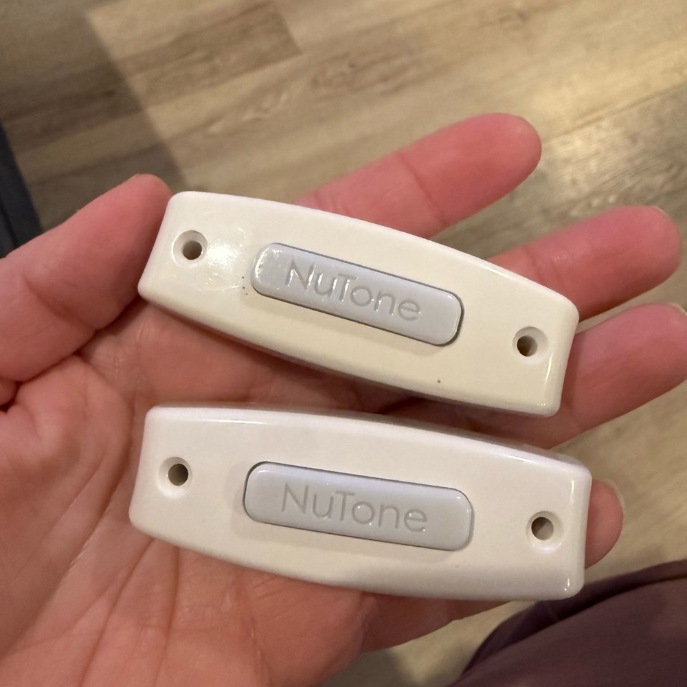 🌀NuTone White Doorbells- set of two! New- never wired! No screws included